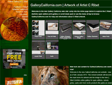 Tablet Screenshot of gallerycalifornia.com